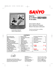 Sanyo DS31820 User's Manual