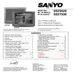 Sanyo DS27530 User's Manual