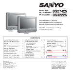 Sanyo DS27425 User's Manual