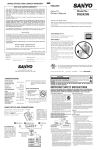 Sanyo DS24205 User's Manual
