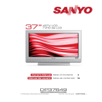 Sanyo DP37649 User's Manual