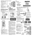 Sanyo DP15647 User's Manual