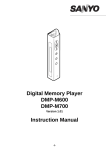 Sanyo DMP-M700 User's Manual