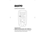 Sanyo DAS-204 User's Manual