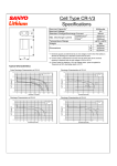 Sanyo CR-V3 User's Manual