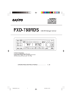 Sanyo FXD-780RDS User's Manual