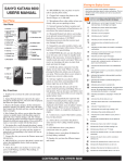 Sanyo Cell Phone 6600 User's Manual