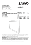 Sanyo CE42LE1 User's Manual