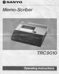 Sanyo TRC9010 User's Manual