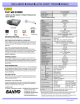 Sanyo BUNDLE PLC-WL2500S User's Manual