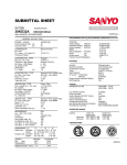 Sanyo 30KS32A User's Manual