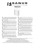Sanus Systems NFAV230 User's Manual