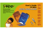 Samsung Yepp YP-NEU User's Manual