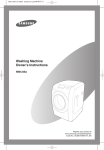 Samsung WM1245A User's Manual