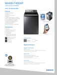 Samsung WA48H7400AP/A2 Specification Sheet