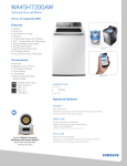 Samsung WA45H7200AW/A2 Specification Sheet