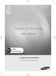 Samsung WA40J3000AW/A2 Product manual