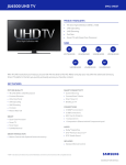 Samsung UN65JU6500FXZA Specification Sheet