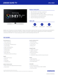 Samsung UN55JS8500FXZA Specification Sheet