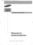 Samsung TX-R2735G User's Manual