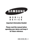 Samsung SM-R750PZKASPR User's Manual