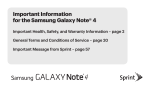 Samsung SM-N910PZKESPR Information Booklet