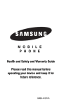 Samsung SM-G800RZKAUSC Health and Safety Guide