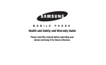 Samsung SGH-I337ZRAATT Health and Safety Guide