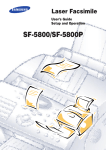 Samsung SF-5800 User's Manual