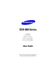 Samsung SCH-850 Series User's Manual