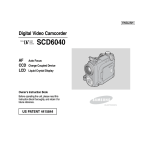 Samsung SCD6040 User's Manual