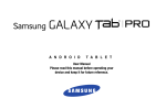 Samsung Tablet SM-T900 User's Manual