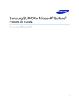 Samsung Sur40 User's Manual