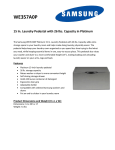 Samsung WE357A0P User's Manual