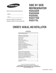 Samsung RS2533SW User's Manual