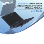Samsung R21 User's Manual