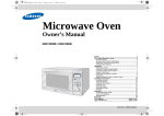Samsung MW730WB User's Manual