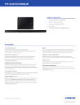 Samsung HW-J650/ZA Specification Sheet