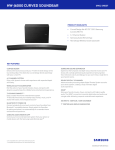 Samsung HW-J6000/ZA Specification Sheet