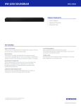 Samsung HW-J250/ZA Specification Sheet