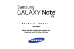 Samsung GT-N8013ZWYXAR User's Manual