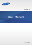 Samsung EKGN120ZKAXAR User's Manual