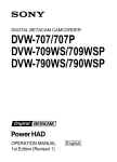 Samsung DVW-707/707P User's Manual