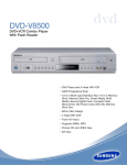 Samsung dvdDVD-V8500 User's Manual