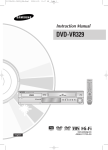 Samsung DVD-VR329 User's Manual