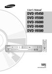 Samsung DVD-V6000 User's Manual