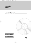 Samsung DVD-V5600 User's Manual