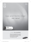 Samsung DV476GTHASU/A1 Product manual