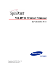 Samsung M8-DVR User's Manual