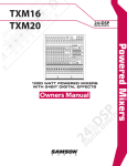 Samson Txm16 User's Manual